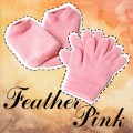 凝膠保濕修護套裝(手套,襪子)-羽毛-粉紅色