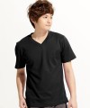 MAN超級排汗衣★V領_短 (百搭黑)