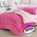 3M 吸濕排汗專利防螨抑菌雙色天絲被 - 粉紅色 + 玫瑰紅 