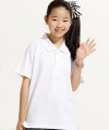 child排汗短polo★原色  (純淨白)