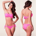 比基尼兩件套-桃紅色